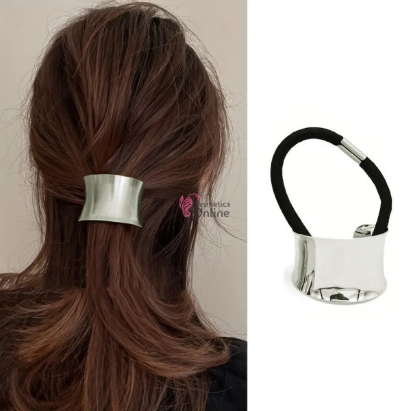 Inel pentru prins parul din metal model DMX01LL Argintiu